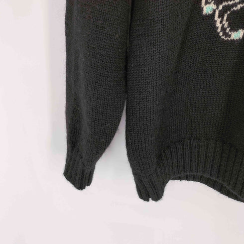 ワコマリア WACKO MARIA 23AW 世界平和プロジェクト INTARSIA CREW NECK SWEATER ヌードレディー ウールニット セーター メンズ JPN:M