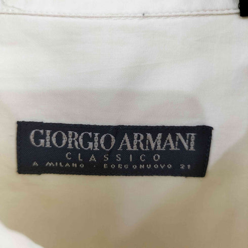 ジョルジオアルマーニ Giorgio Armani CLASSICO 襟スナップボタン シャツ メンズ 43