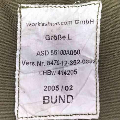 ジャーマンアーミー GERMAN ARMY 00S ドイツ軍 BUND GMBH 憲兵 ライオット パンツ ミリタリー カーゴ パンツ 2005年製 メンズ JPN:L