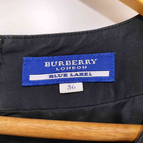 バーバリーブルーレーベル BURBERRY BLUE LABEL ノバチェック ノースリーブ ワンピース レディース 36
