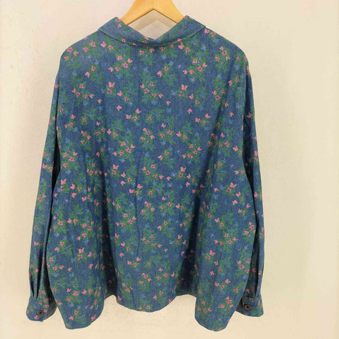 ブレア Blair 花柄デニムジャケット レディース 3XL