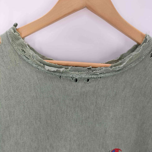 チャンピオン Champion 90S 刺繍タグ コットンポリ混紡 REVERSE WEAVE リバースウィーブ 目付き プルオーバースウェット ボロ 襤褸 メンズ MEDIUM