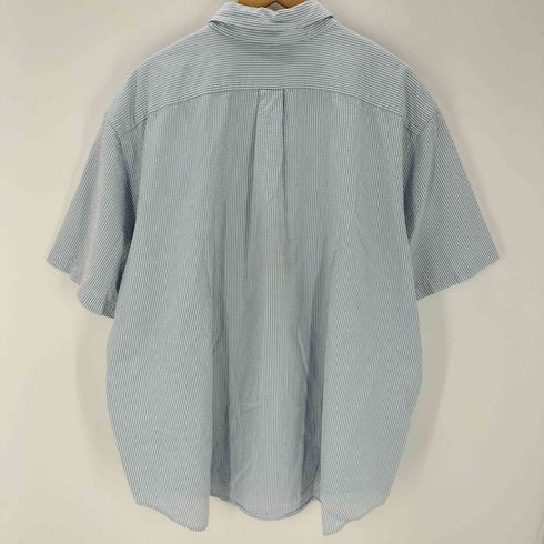 ラルフローレン RALPH LAUREN 90S ポニー 刺繍 シアサッカーストライプ S/S BD シャツ ビッグサイズ メンズ 2XB