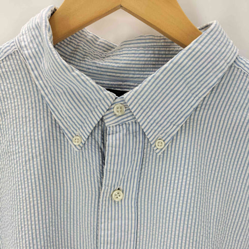 ラルフローレン RALPH LAUREN 90S ポニー 刺繍 シアサッカーストライプ S/S BD シャツ ビッグサイズ メンズ 2XB