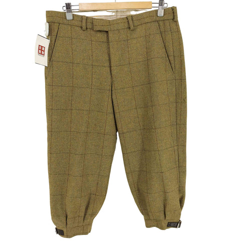 JOHN BROCKLEHURST チェック OPTIジッパー クロップドパンツ メンズ