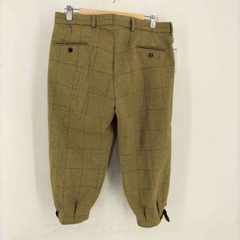JOHN BROCKLEHURST チェック OPTIジッパー クロップドパンツ メンズ