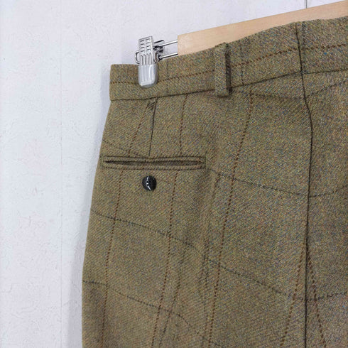JOHN BROCKLEHURST チェック OPTIジッパー クロップドパンツ メンズ