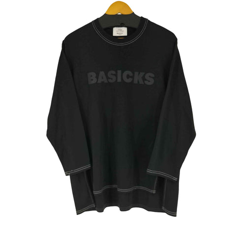 BASICKS フロントプリント L/S Tシャツ レディース import:S
