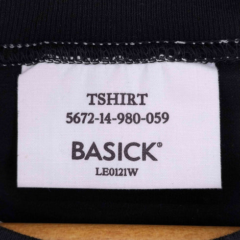 BASICKS フロントプリント L/S Tシャツ レディース import:S