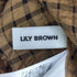 リリーブラウン Lily Brown チェック S/S シャツワンピース レディース