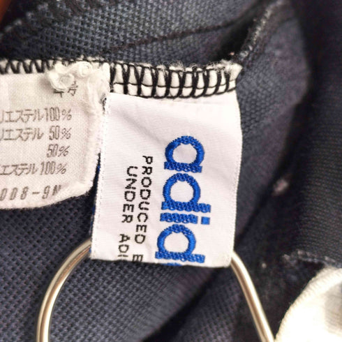 アディダス adidas デサント製 裾ジップ トラックパンツ メンズ 4号