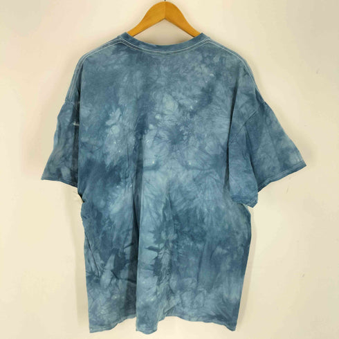 ザマウンテン the mountain 狼プリント タイダイクルーネックTシャツ メンズ 2XL