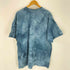 ザマウンテン the mountain 狼プリント タイダイクルーネックTシャツ メンズ 2XL