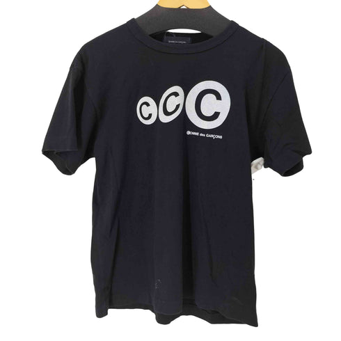コムデギャルソン COMME des GARCONS 青山タグ ロゴプリント バインダーネック Tシャツ メンズ JPN:L