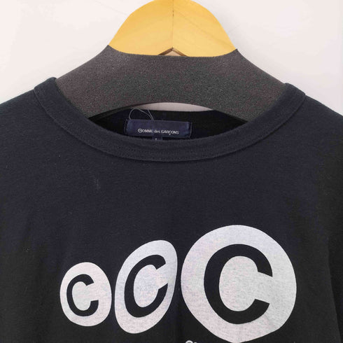 コムデギャルソン COMME des GARCONS 青山タグ ロゴプリント バインダーネック Tシャツ メンズ JPN:L