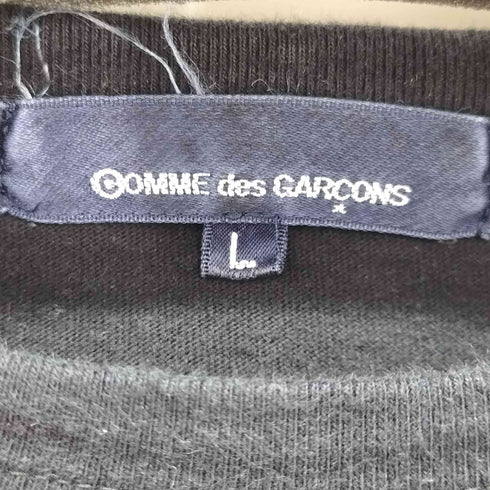 コムデギャルソン COMME des GARCONS 青山タグ ロゴプリント バインダーネック Tシャツ メンズ JPN:L