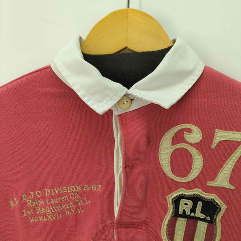 ポロジーンズカンパニーラルフローレン POLO JEANS COMPANY RALPH LAUREN 両面刺繍デザイン S/S ポロシャツ Y2K メンズ JPN:S