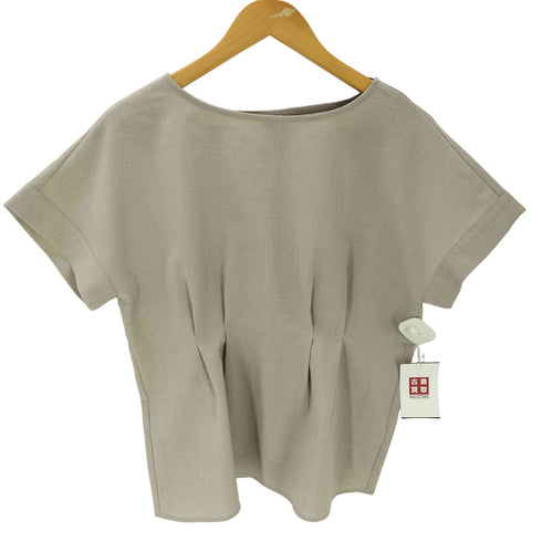 アーバンリサーチドアーズ URBAN RESEARCH DOORS 23SS 麻調合繊 ウエスト タック ブラウス レディース JPN:M