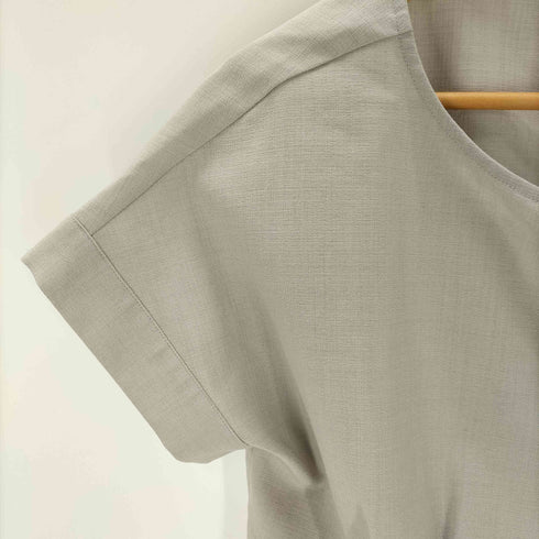 アーバンリサーチドアーズ URBAN RESEARCH DOORS 23SS 麻調合繊 ウエスト タック ブラウス レディース JPN:M