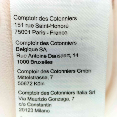 コントワーデコトニエ COMPTOIR DES COTONNIERS 裏地レーヨン 総柄 膝丈ワンピース レディース JPN:S
