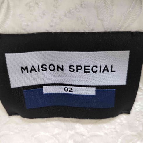 メゾンスペシャル MAISON SPECIAL フラワー刺繍プライムオーバーショートスリーブシャツ メンズ JPN:2