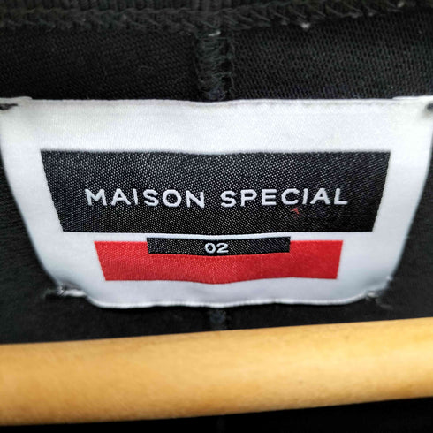 メゾンスペシャル MAISON SPECIAL ヘビーウエイトコットンプライムオーバーサイドジップシャツ メンズ JPN:2