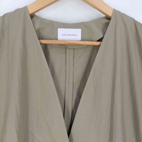 ユナイテッドアローズグリーンレーベルリラクシング UNITED ARROWS green label relaxing 24SS ギャザードロストガウンコート レディース JPN:36