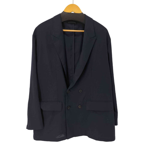 ユナイテッドアローズグリーンレーベルリラクシング UNITED ARROWS green label relaxing TWピケ ピークドラペル ダブルジャケット メンズ JPN:L