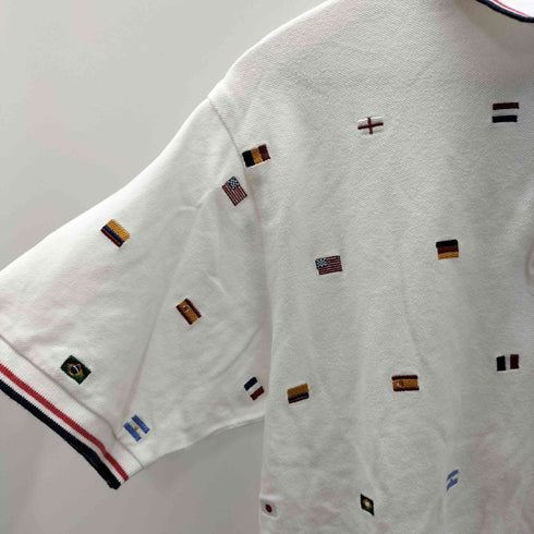 ビームス BEAMS フラッグ刺繍 ポロシャツ メンズ JPN:M