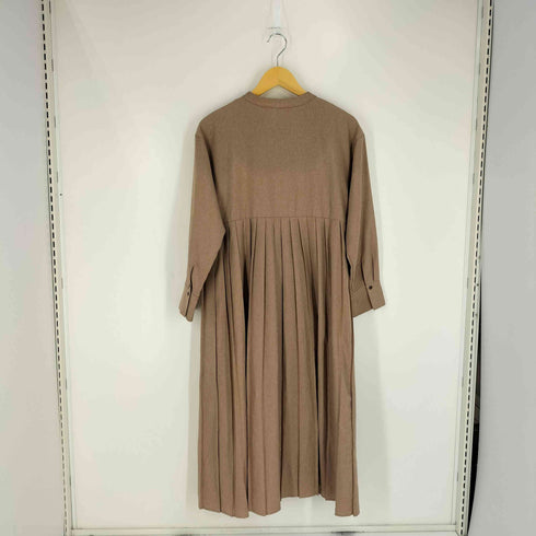 レイビームス Ray BEAMS 23AW プリーツ キリカエ ヘリンボーン ワンピース レディース
