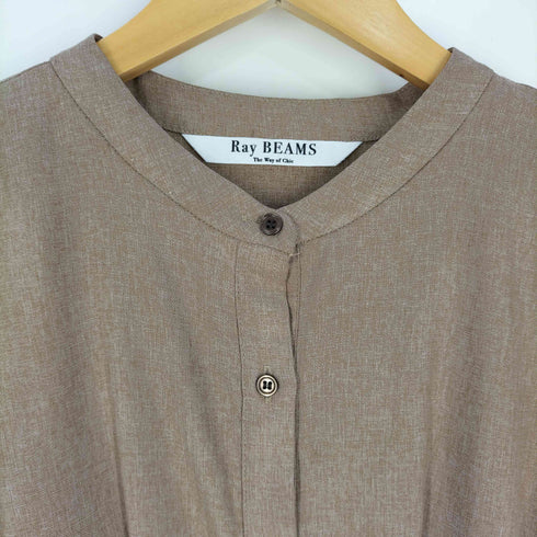 レイビームス Ray BEAMS 23AW プリーツ キリカエ ヘリンボーン ワンピース レディース