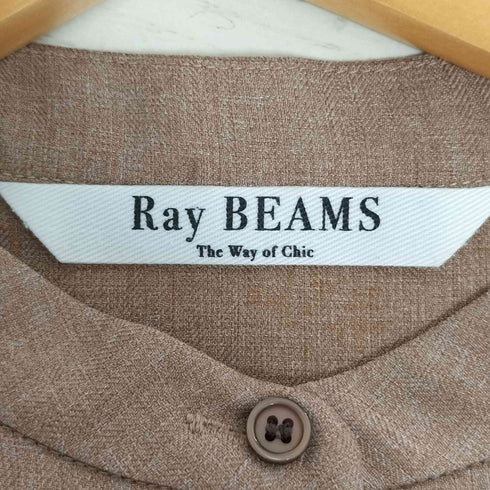 レイビームス Ray BEAMS 23AW プリーツ キリカエ ヘリンボーン ワンピース レディース