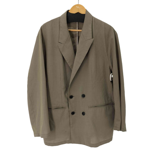 ユナイテッドアローズグリーンレーベルリラクシング UNITED ARROWS green label relaxing TWピケ ピークドラペル ダブルジャケット メンズ JPN:L