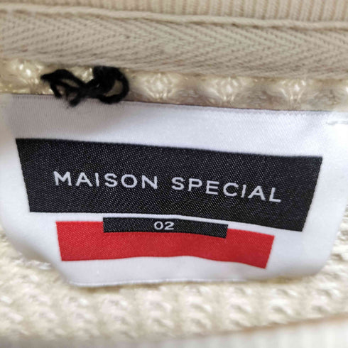 メゾンスペシャル MAISON SPECIAL ワッフルクレイジーステッチプライムオーバーTシャツ メンズ JPN:2