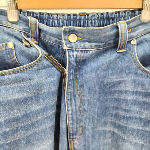 メゾンスペシャル MAISON SPECIAL レーザーカットフロントデザインハイパーワイドデニム メンズ JPN:1