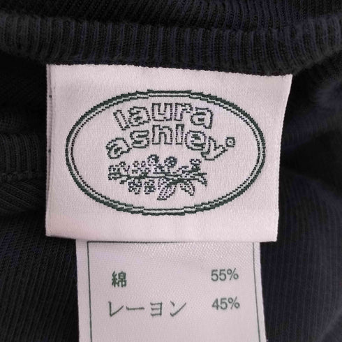 ローラアシュレイ LAURA ASHLEY バックオープン レーヨン混 S/S ワンピース レディース JPN:S