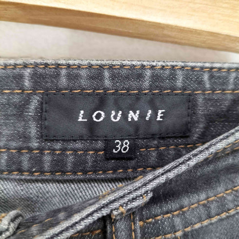 ルーニィ LOUNIE Y2K ボタニカルペイント フレアデニム レディース JPN:38