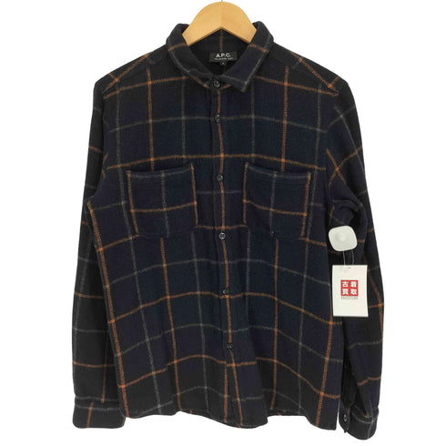 アーペーセー A.P.C. 90-00s L/S ウール チェックシャツ メンズ import:S
