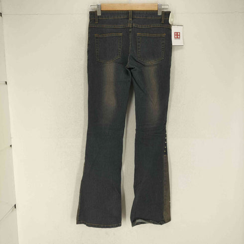 HAPHAZARD Y2K スタッズフレアデニムパンツ レディース 27