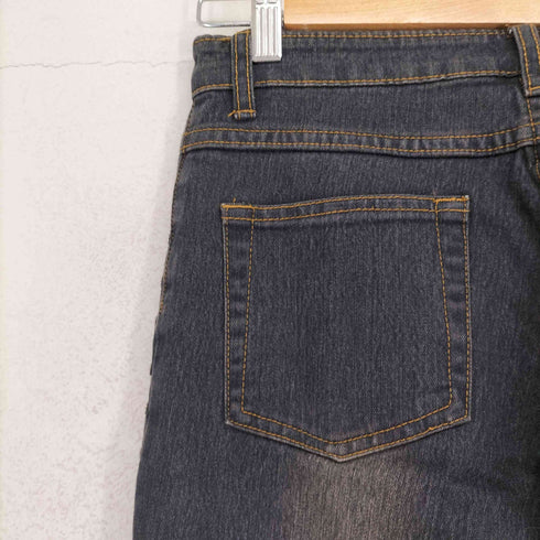 HAPHAZARD Y2K スタッズフレアデニムパンツ レディース 27