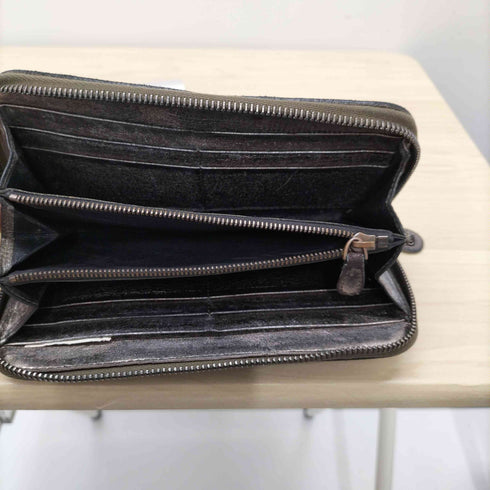ボッテガヴェネタ BOTTEGA VENETA イタリア製 イントレチャート ラムレザー ラウンドジップ ロング ウォレット 長財布 メンズ