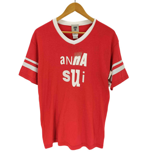 アナスイ ANNA SUI USA製 ロゴプリントS/SリンガーTシャツ レディース JPN:M