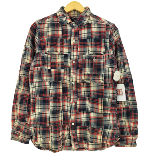 ステューシー Stussy OLD 00s パッチワーク チェックネルシャツ メンズ S