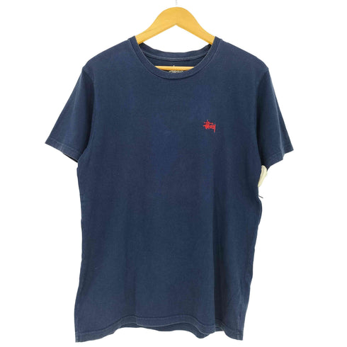 ステューシー Stussy ロゴ刺繍 クルーネック半袖カットソー メンズ M