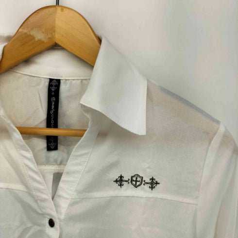 OZZ CROCE 00s Y2K archive クロス スキッパーシャツ レディース