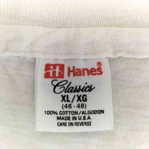 ヘインズ Hanes USA製 シングルステッチ クルーネックTシャツ メンズ import:XL