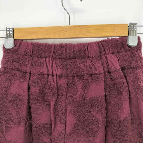 ラウタシー Lautashi サイドスリットジャガードフレアパンツ レディース