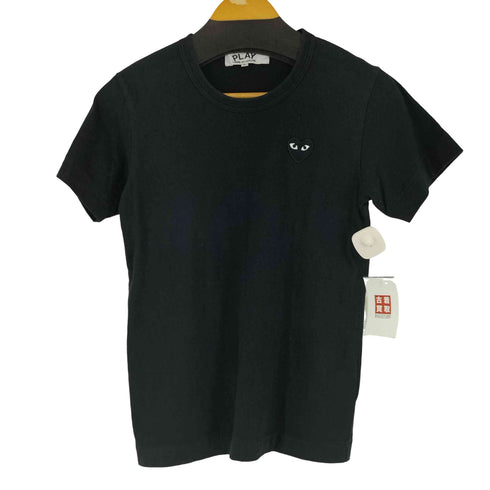 プレイコムデギャルソン PLAY COMME des GARCONS ブラックハートワッペン S/S Tシャツ レディース JPN:L