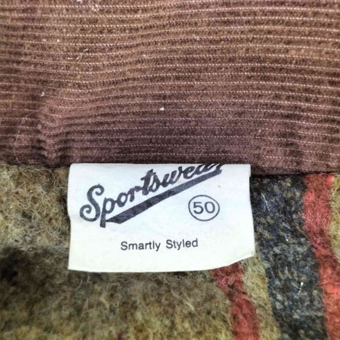 スポーツウエア Sportswear 裏地ブランケット 襟コーデュロイ ダックジャケット メンズ 50