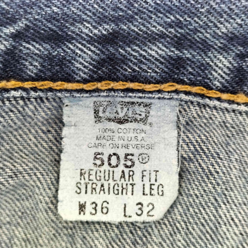 リーバイス Levis 02年製 USA製 554刻印 505 ジップフライデニムパンツ メンズ 36×32